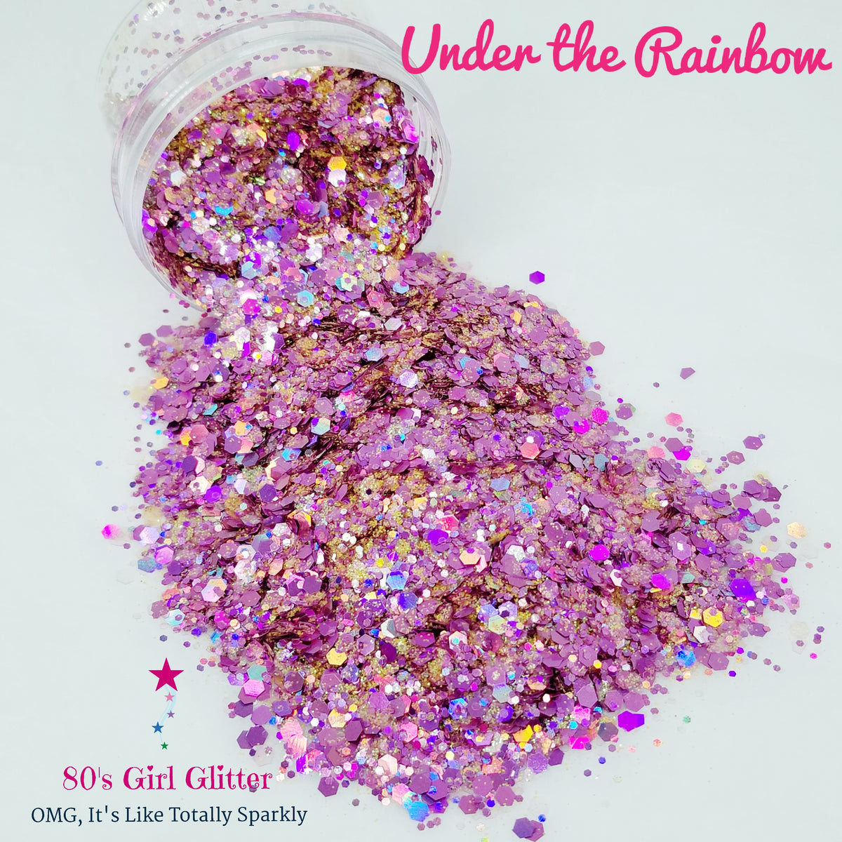 Nectar//chunky Glitter Mix//iridescent Pink Glitter Mix//solvent  Resistant//tumbler Glitter//nail Glitter//body Glitter//bulk Glitter 