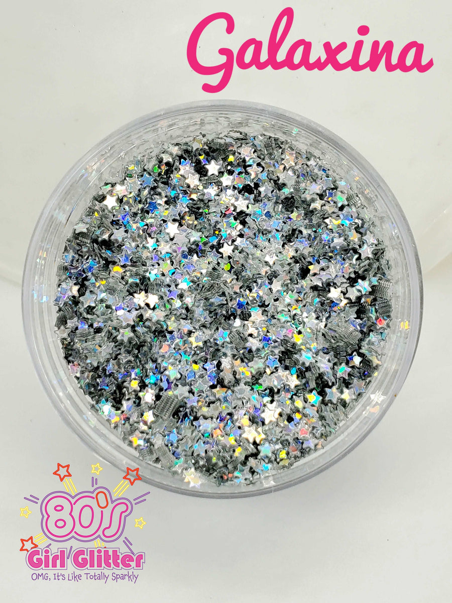 Galaxina - Glitter - Glitter Shapes - Silver Holographic Star