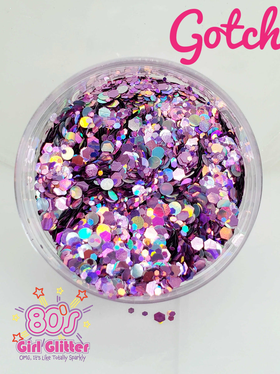 Gotcha! - Glitter - Purple Glitter - Light Purple Holographic Glitter –  80's Girl Glitter
