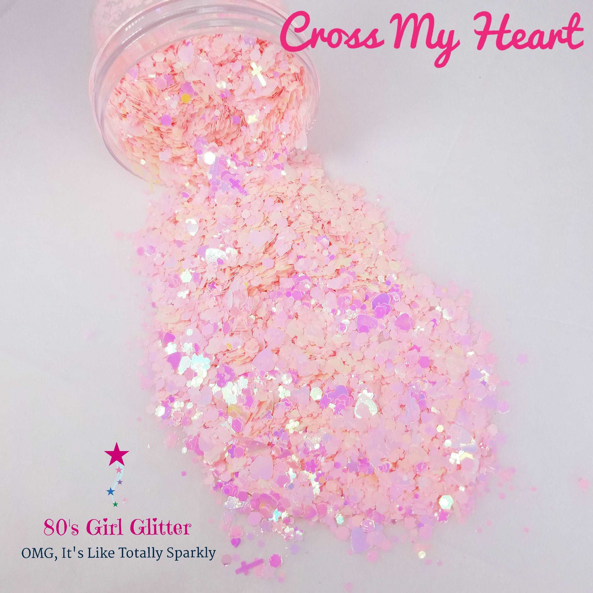 Thief of Hearts - Glitter - Pink Glitter - Dusty Pink and Silver Ultra –  80's Girl Glitter