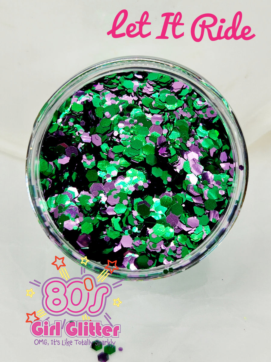 Let It Ride - Glitter - Green Glitter - Metallic Glitter - Chunky Glit –  80's Girl Glitter