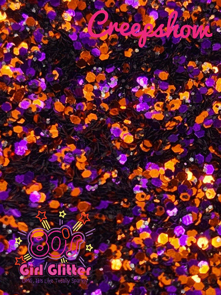 Creepshow - Orange Glitter - Purple Glitter - Halloween Glitter Mix