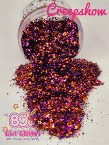 Creepshow - Orange Glitter - Purple Glitter - Halloween Glitter Mix