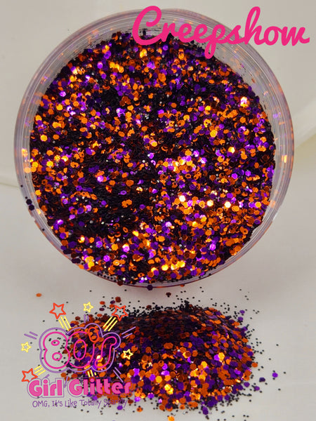 Creepshow - Orange Glitter - Purple Glitter - Halloween Glitter Mix