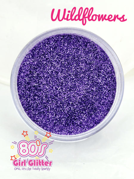 Wildflowers - Glitter - Purple Glitter - Pearlescent Glitter