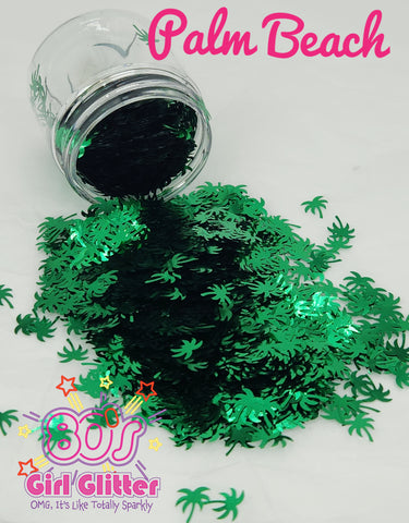 Palm Beach - Glitter - Glitter Shape - Palm Tree Glitter Shape