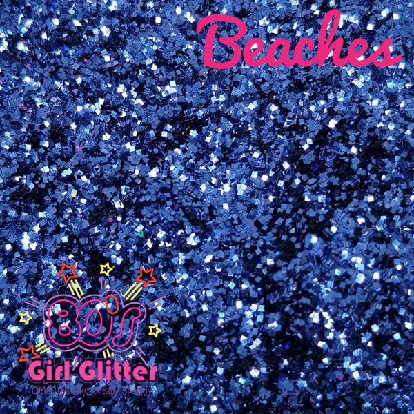 Beaches - Glitter - Navy Blue Glitter - Blue Fine Size Glitter