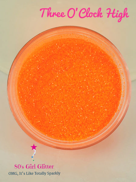 Three O'Clock High - Glitter - Neon Orange Ultra Fine Glitter - Tumbler Glitter