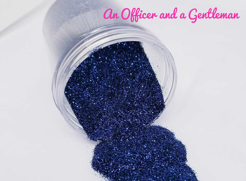 An Officer and a Gentleman - Glitter - Navy Blue Glitter - 80's Girl Glitter