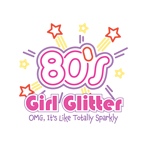 80's Girl Glitter Gift Card