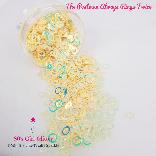 The Postman Always Rings Twice - Glitter - Glitter Shapes - Opalescent Circle/Ring Glitter Shapes