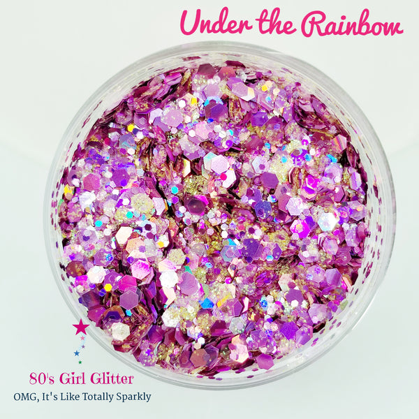 Under the Rainbow - Glitter - Pink Glitter - Pink Chunky Glitter Mix