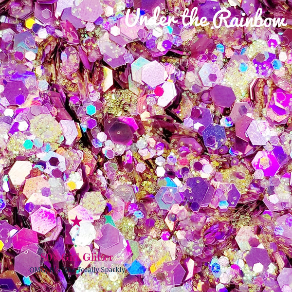 Under the Rainbow - Glitter - Pink Glitter - Pink Chunky Glitter Mix