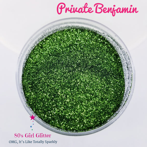 Private Benjamin - Glitter - Green Glitter - Army Green Glitter