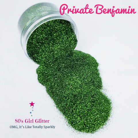 Private Benjamin - Glitter - Green Glitter - Army Green Glitter