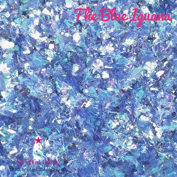 The Blue Iguana - Glitter - Blue Glitter - Blue Iridescent Foil Glitter
