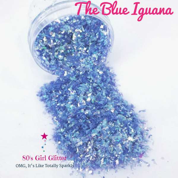 The Blue Iguana - Glitter - Blue Glitter - Blue Iridescent Foil Glitter