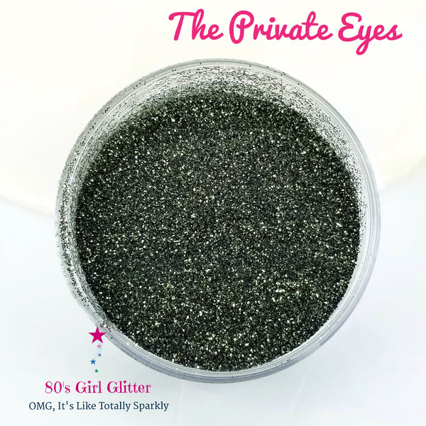 The Private Eyes - Glitter - Green Glitter - Dark Olive Metallic Glitter