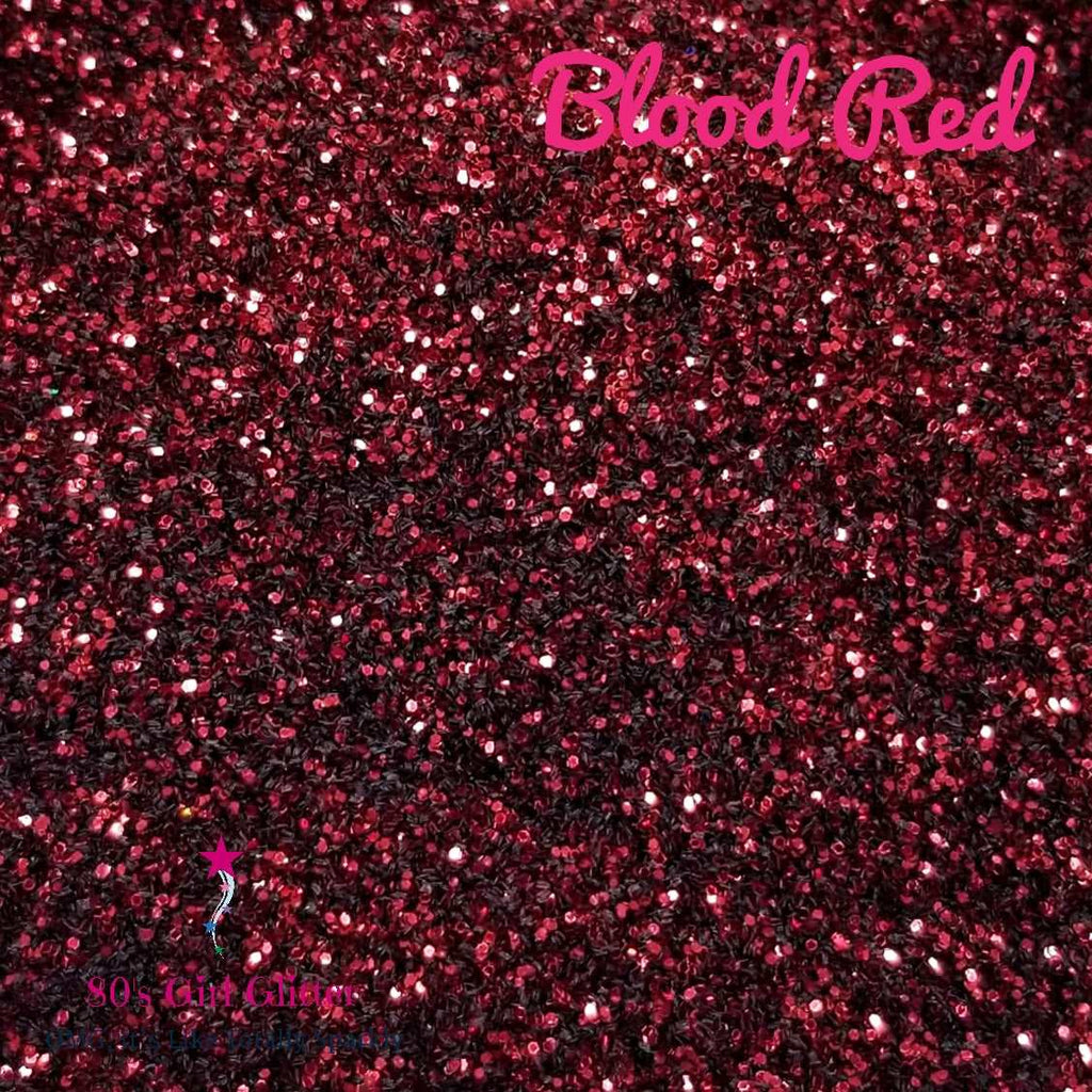 Blood Red - Glitter - Red Glitter - Maroon Glitter - Halloween Glitter –  80's Girl Glitter