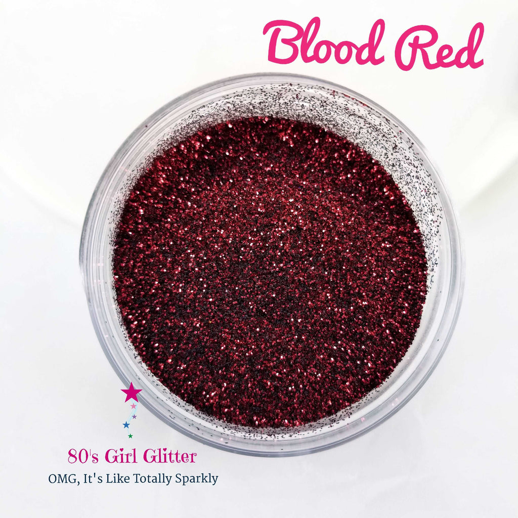 Blood Red - Glitter - Red Glitter - Maroon Glitter - Halloween