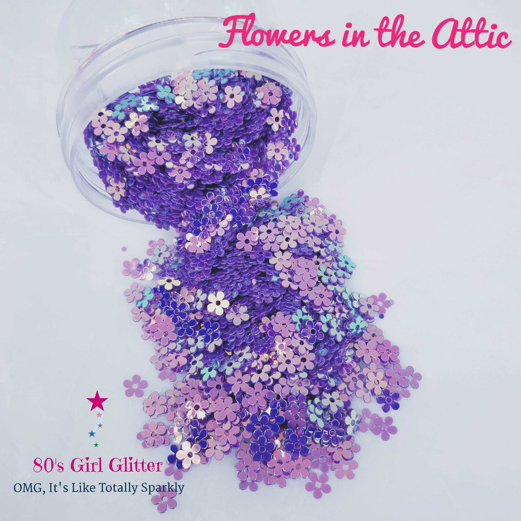 Flowers in the Attic - Glitter - Glitter Shapes - 3-D Holographic Flow –  80's Girl Glitter