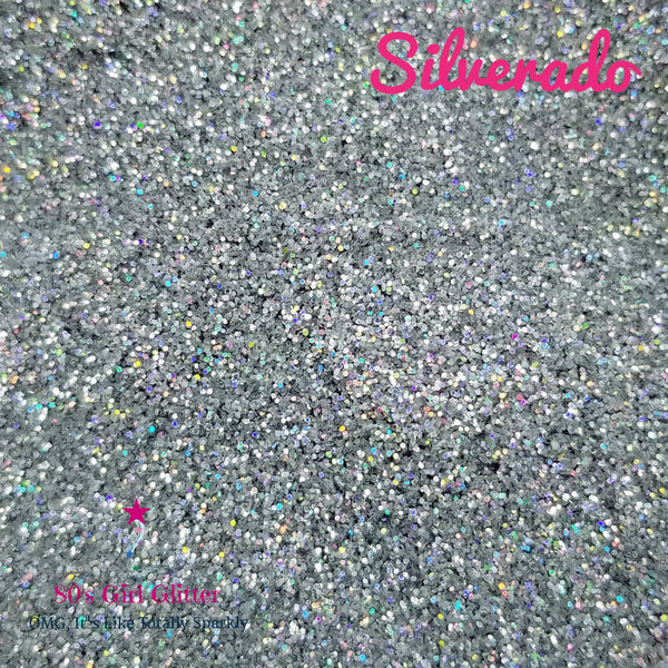 Silverado - Glitter - Silver Glitter - Silver Holographic Extra Fine Glitter - Loose Glitter