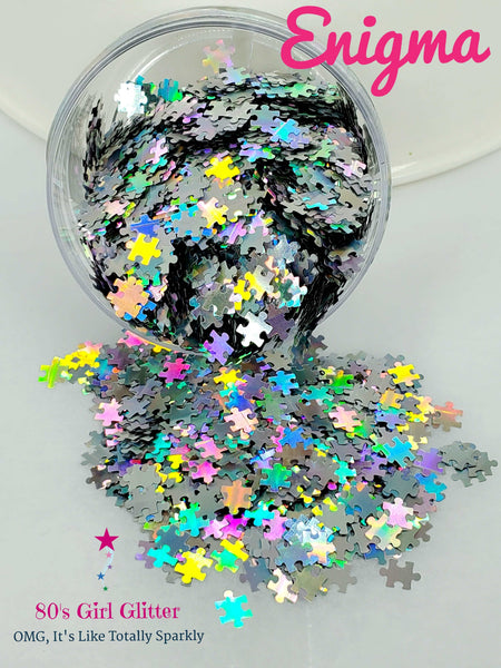 Enigma - Glitter - Puzzle Shaped Glitter - Autism Awareness