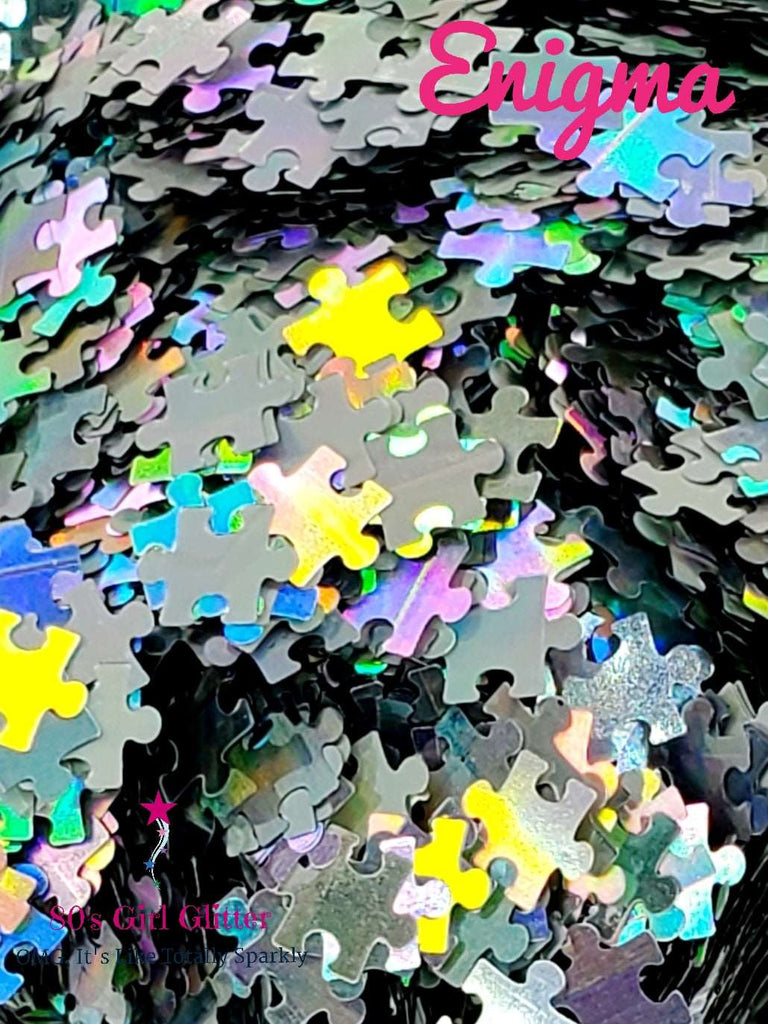 Enigma - Glitter - Puzzle Shaped Glitter - Autism Awareness – 80's Girl  Glitter