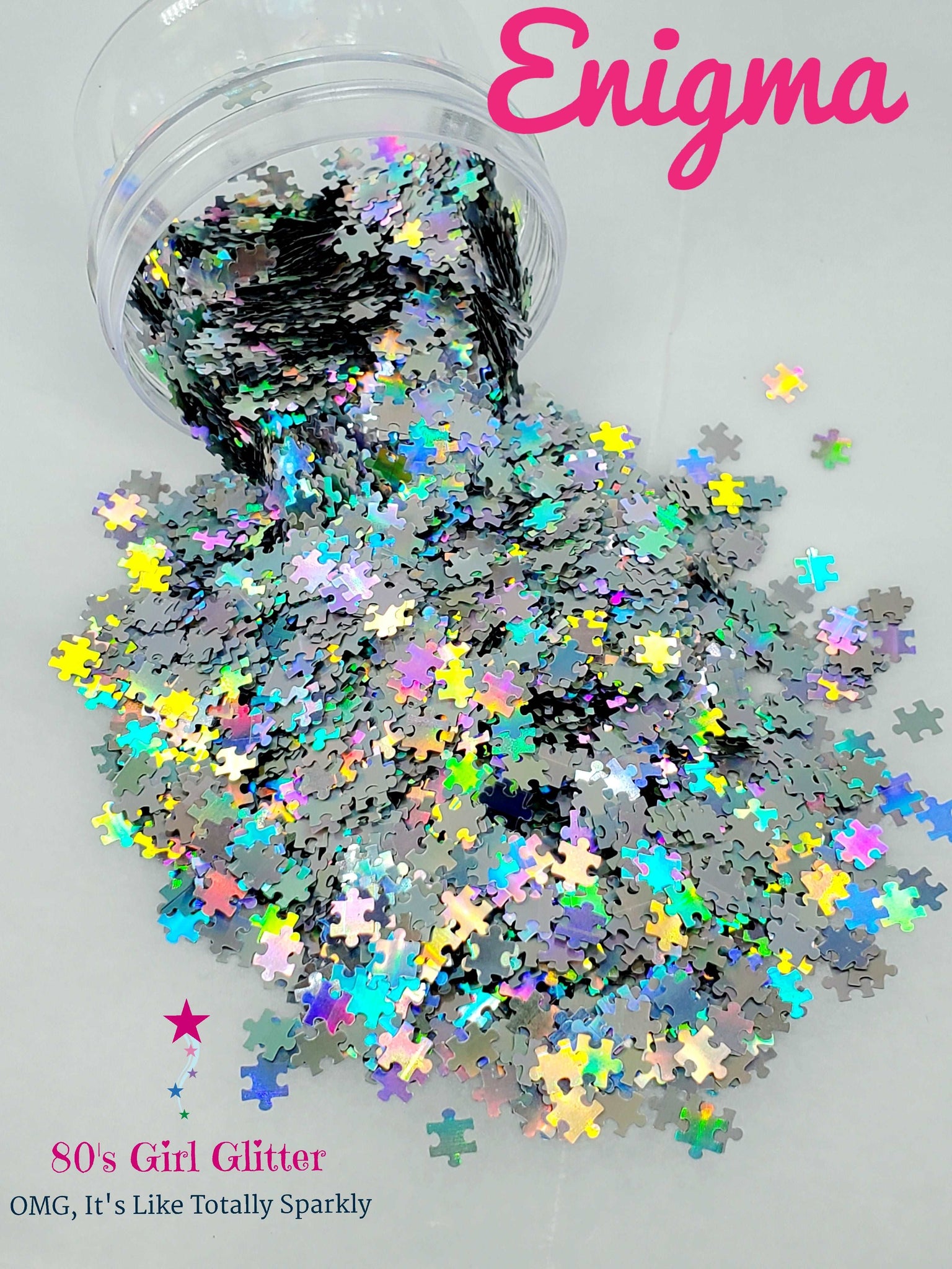 Enigma - Glitter - Puzzle Shaped Glitter - Autism Awareness