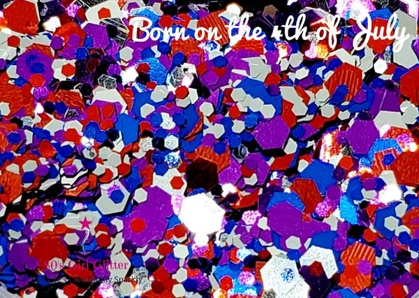 Born on the 4th of July - Glitter - Chunky Glitter Mix