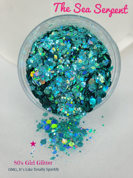 The Sea Serpent - Glitter - Green Glitter - Teal Green Chunky Mix