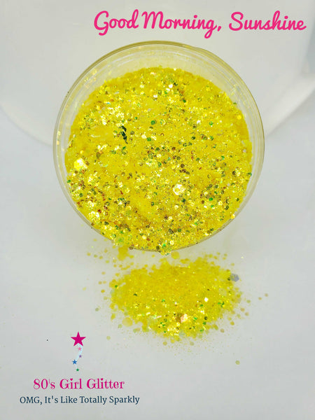 Good Morning, Sunshine - Glitter - Yellow Glitter - Yellow Iridescent Glitter