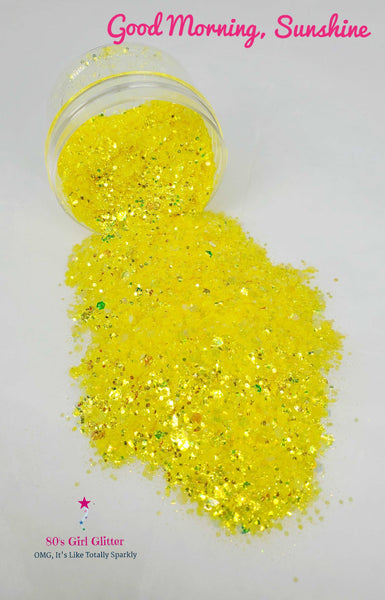 Good Morning, Sunshine - Glitter - Yellow Glitter - Yellow Iridescent Glitter