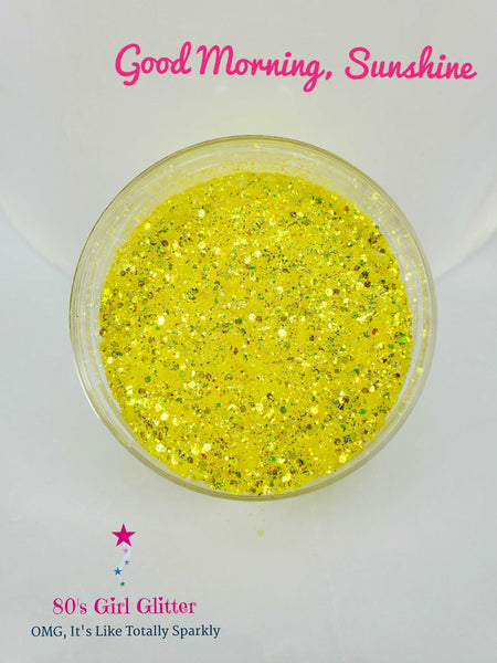 Good Morning, Sunshine - Glitter - Yellow Glitter - Yellow Iridescent Glitter