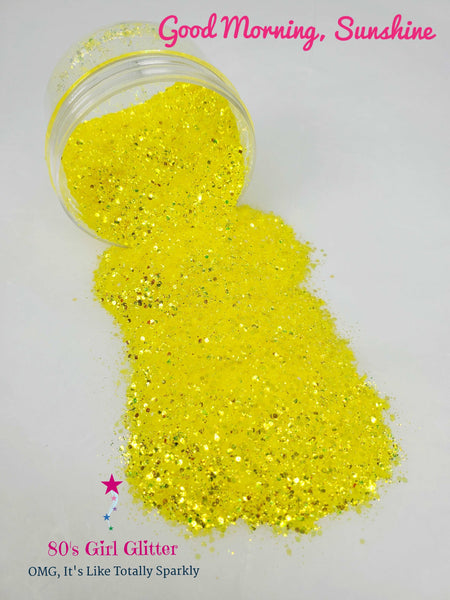 Good Morning, Sunshine - Glitter - Yellow Glitter - Yellow Iridescent Glitter