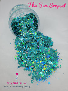 The Sea Serpent - Glitter - Green Glitter - Teal Green Chunky Mix