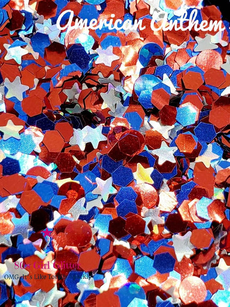 American Anthem - Glitter - Glitter Shapes - 4th of July Chunky Glitter