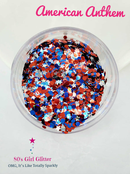 American Anthem - Glitter - Glitter Shapes - 4th of July Chunky Glitter