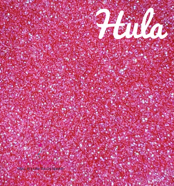 Hula - Glitter - Hot Pink Glitter - Pink Translucent Ultra Fine Glitter