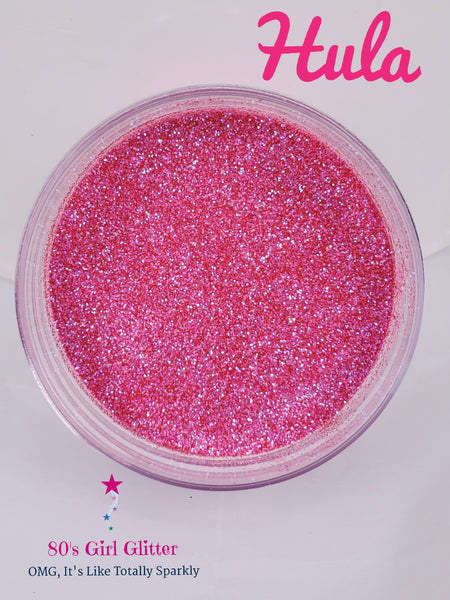 Hula - Glitter - Hot Pink Glitter - Pink Translucent Ultra Fine Glitter