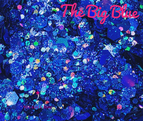 The Big Blue - Glitter - Cobalt Blue Chunky Glitter - Glitter for Tumblers - Glitter for Slime - Nail Glitter