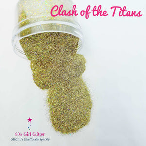 Clash of the Titans - Glitter - Gold Glitter - Gold Holographic Ultra Fine Glitter