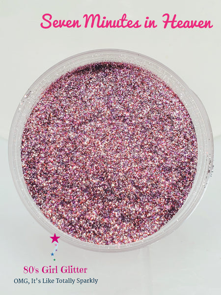 Seven Minutes in Heaven - Glitter - Pink Glitter - Dark Pink and Silver Glitter
