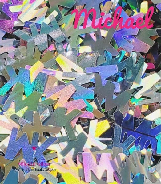 Michael - Glitter - Glitter Shapes - Michael K Shaped Glitter