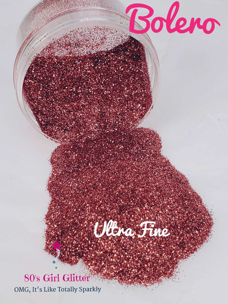 Bolero - Glitter - Dark Rose Metallic Glitter