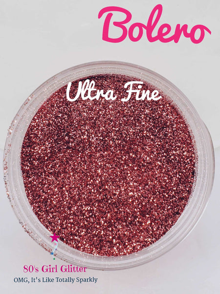 Bolero - Glitter - Dark Rose Metallic Glitter