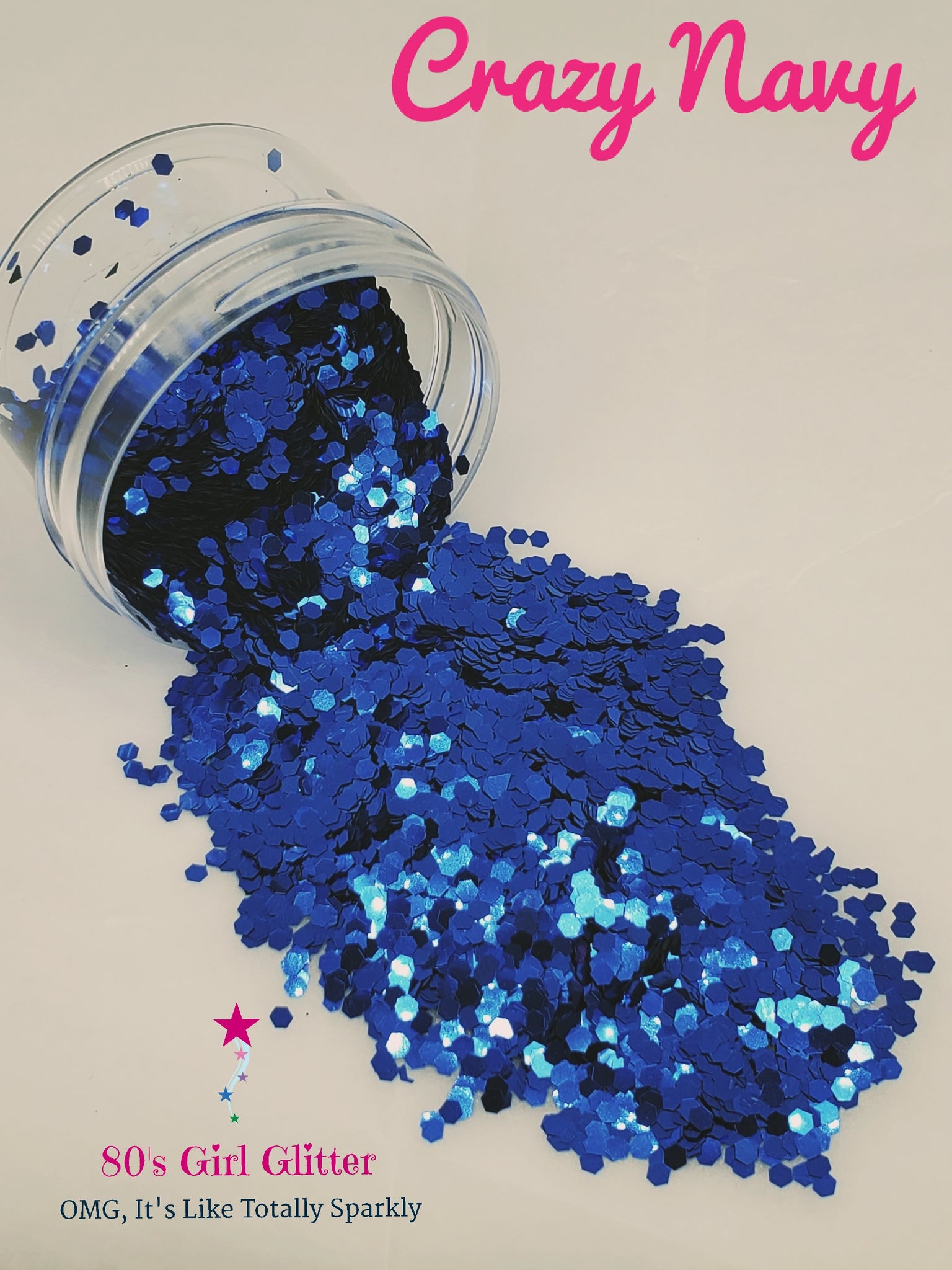 Crazy Navy - Glitter - Blue Metallic Chunky Glitter