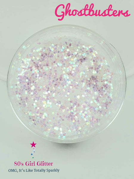 Ghostbusters - Glitter - White Glitter - Fine Glitter - White Opalescent Iridescent Glitter