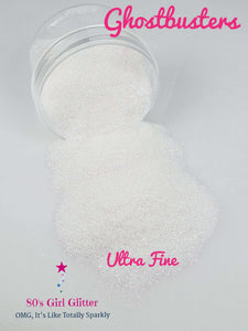 Ghostbusters - Glitter - White Glitter - Fine Glitter - White Opalescent Iridescent Glitter