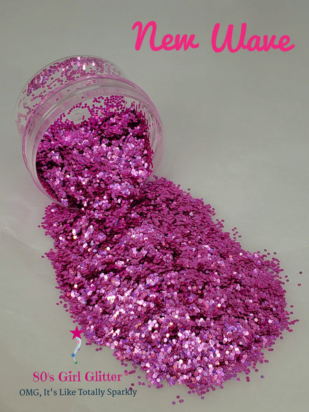 New Wave - Glitter - Pink Glitter - Fuchsia Pink Fine Glitter